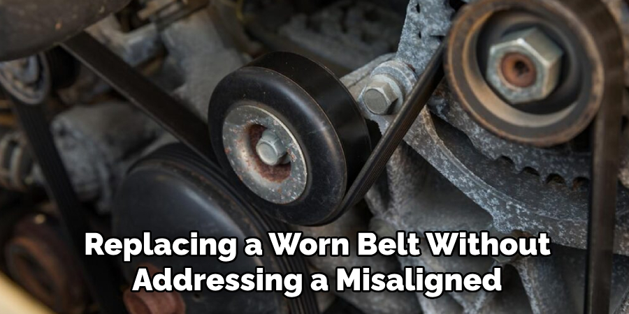 Replacing a Worn Belt Without Addressing a Misaligned