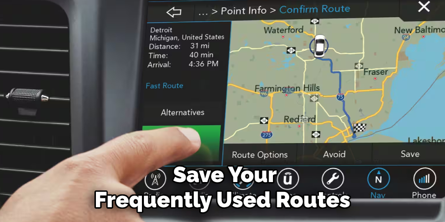 Save Your Frequently Used Routes