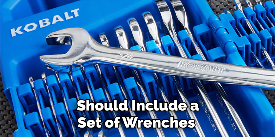 Should Include a Set of Wrenches