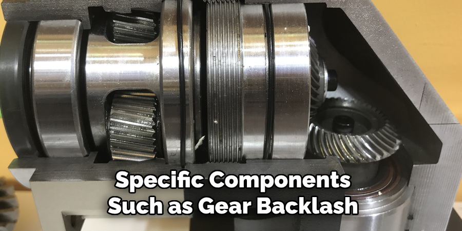 Specific Components Such as Gear Backlash