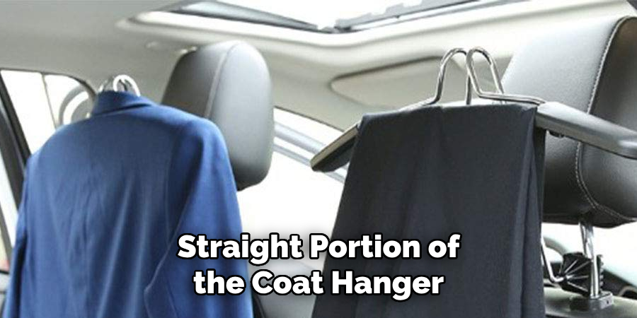 Straight Portion of the Coat Hanger