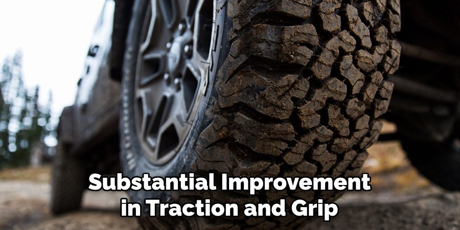 Substantial Improvement in Traction and Grip
