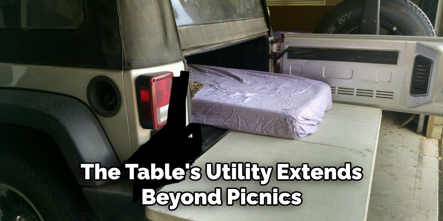 The Table's Utility Extends Beyond Picnics