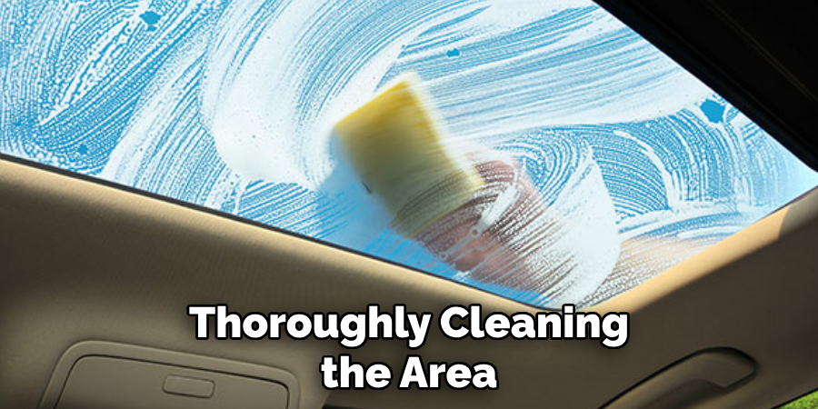 Thoroughly Cleaning the Area