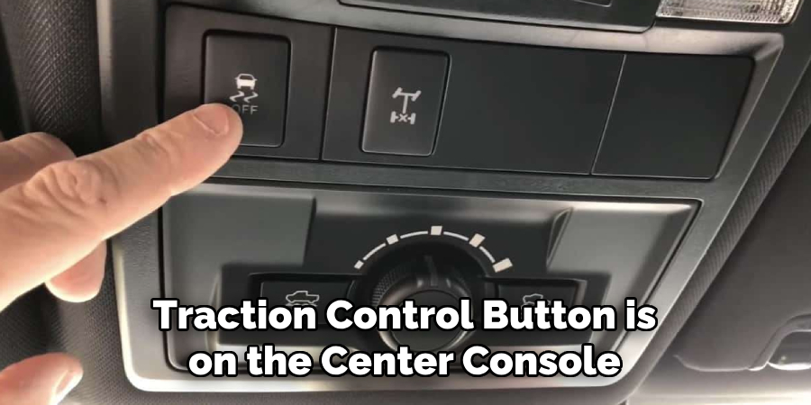 Traction Control Button is on the Center Console