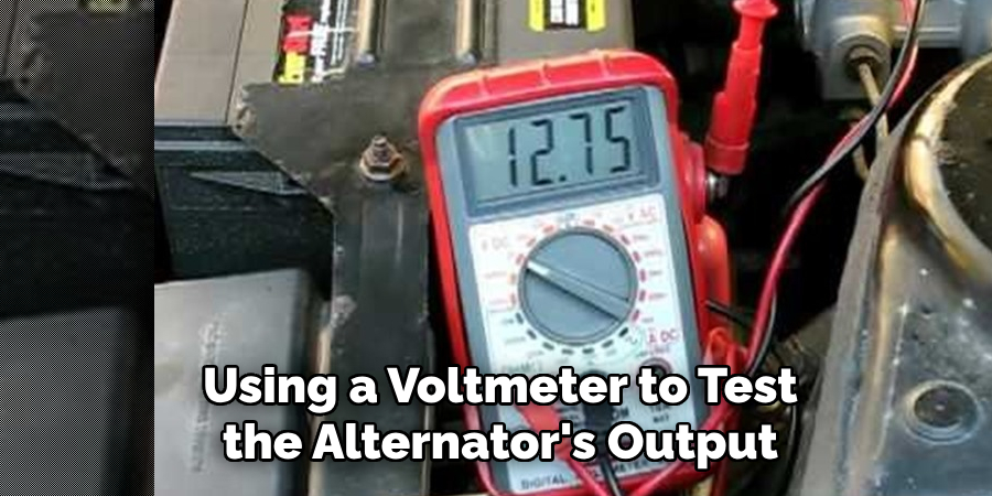 Using a Voltmeter to Test the Alternator's Output