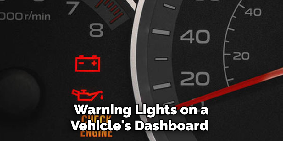 Warning Lights on a Vehicle's Dashboard