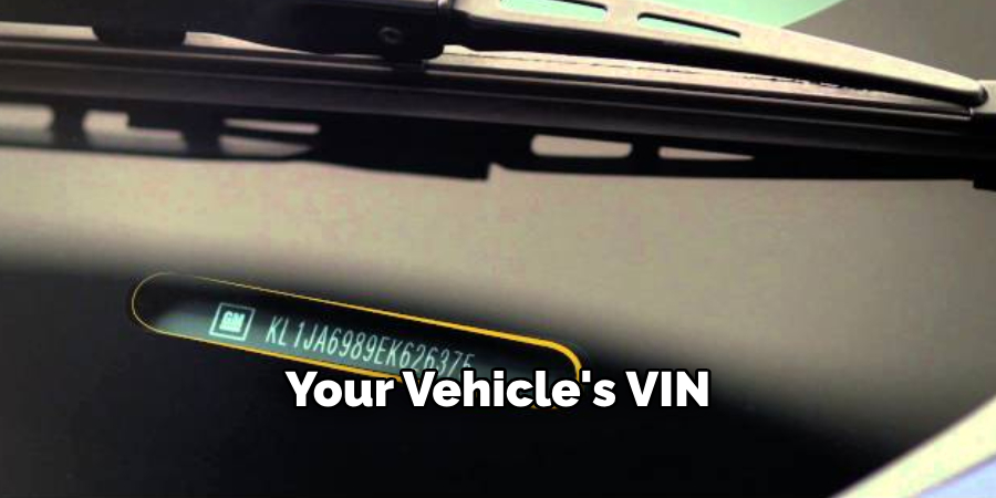 Your Vehicle's VIN