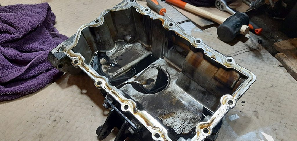 how to clean oil pan