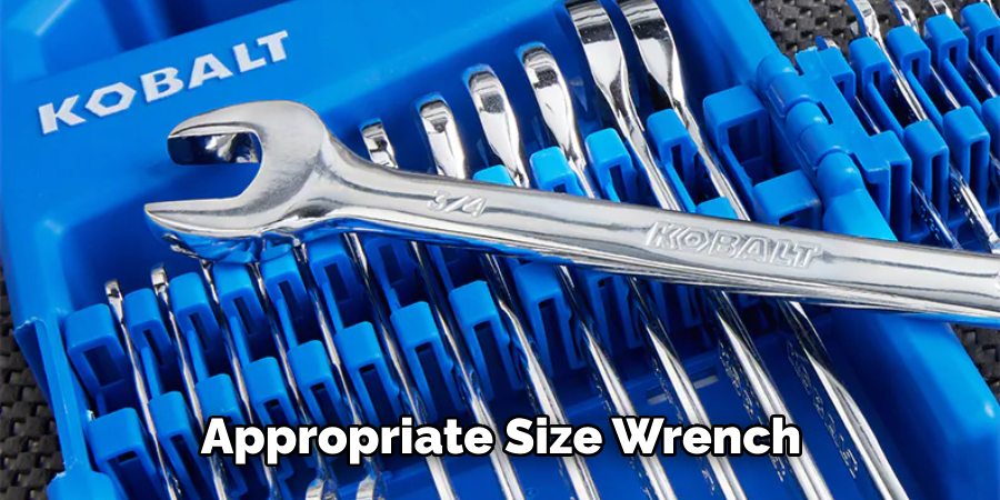 Appropriate Size Wrench 