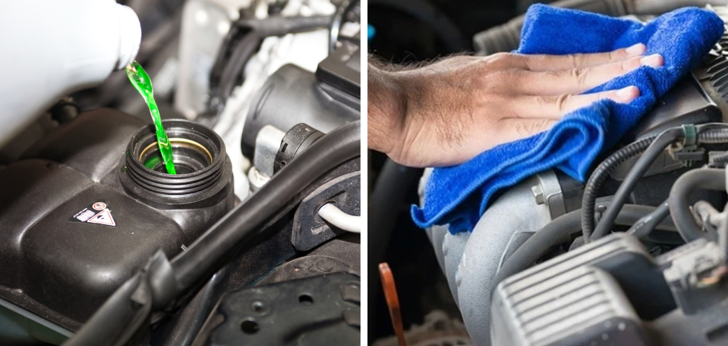 How to Clean Coolant Off Engine
