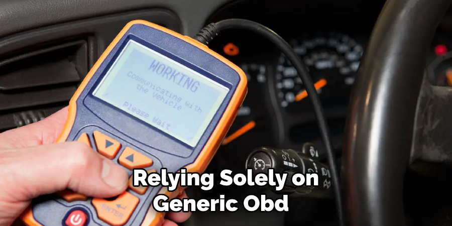 Relying Solely on Generic Obd-ii 